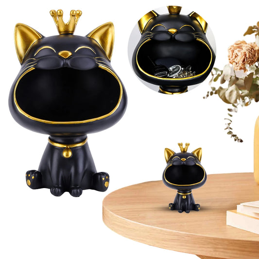 Lucky-Cat Tray Sculpture